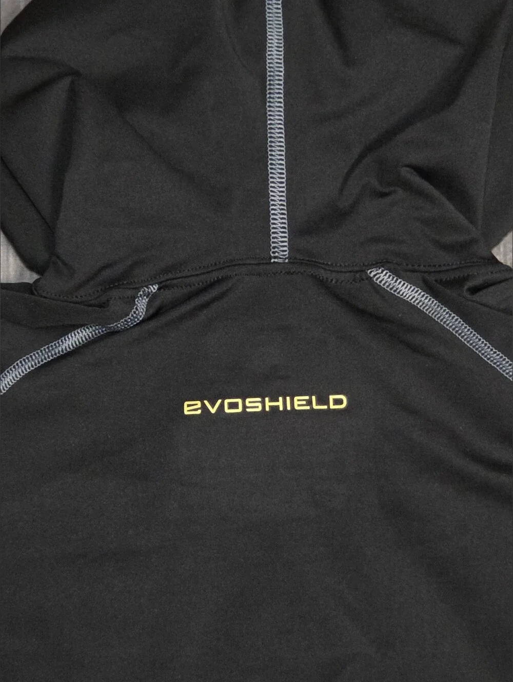 EvoShield Hoodie Mens M Black Swag Tech Performance Training Long Sleeve Shirt